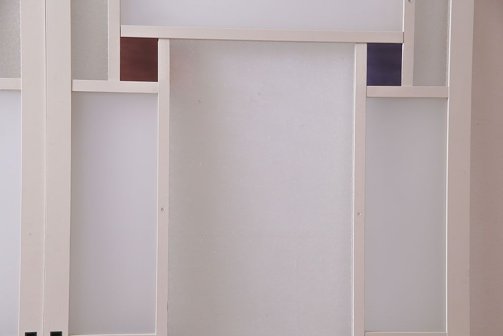 ラフジュ工房オリジナル　優しげで愛らしいカラーの引き戸(建具、ガラス戸)2枚セット