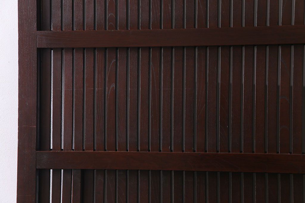 和製アンティーク　総ケヤキ材　使い勝手の良いガラス入れリメイクの蔵戸(引き戸、建具、玄関戸)