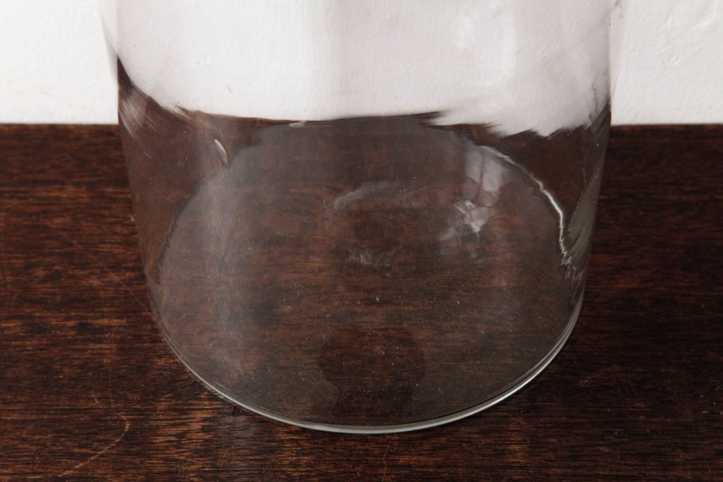 アンティーク雑貨　昭和レトロ　ノスタルジックな雰囲気漂うガラスビン(ガラス瓶、キャニスター)