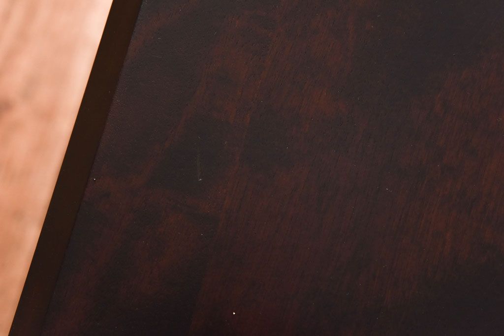 中古　北海道民芸家具　上品な雰囲気漂うビューローブックケース(ライティングビューロー、机、本箱、収納棚)(定価約49万円)(2)ア、椅子)(1)