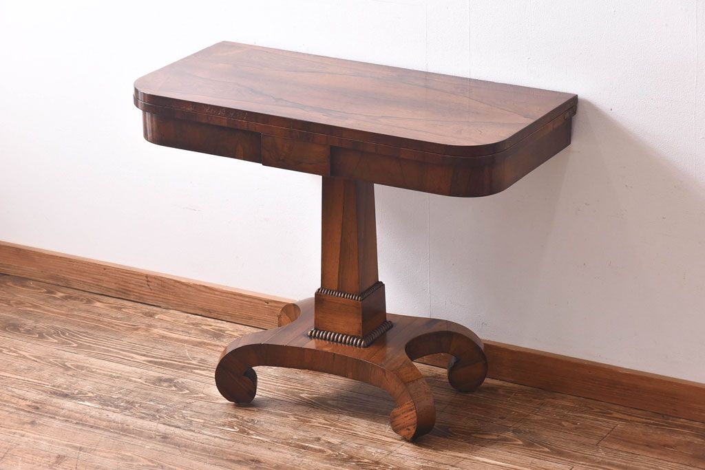 イギリス アンティーク 木製 猫脚 サイドテーブル ウッドテーブル ビンテージ