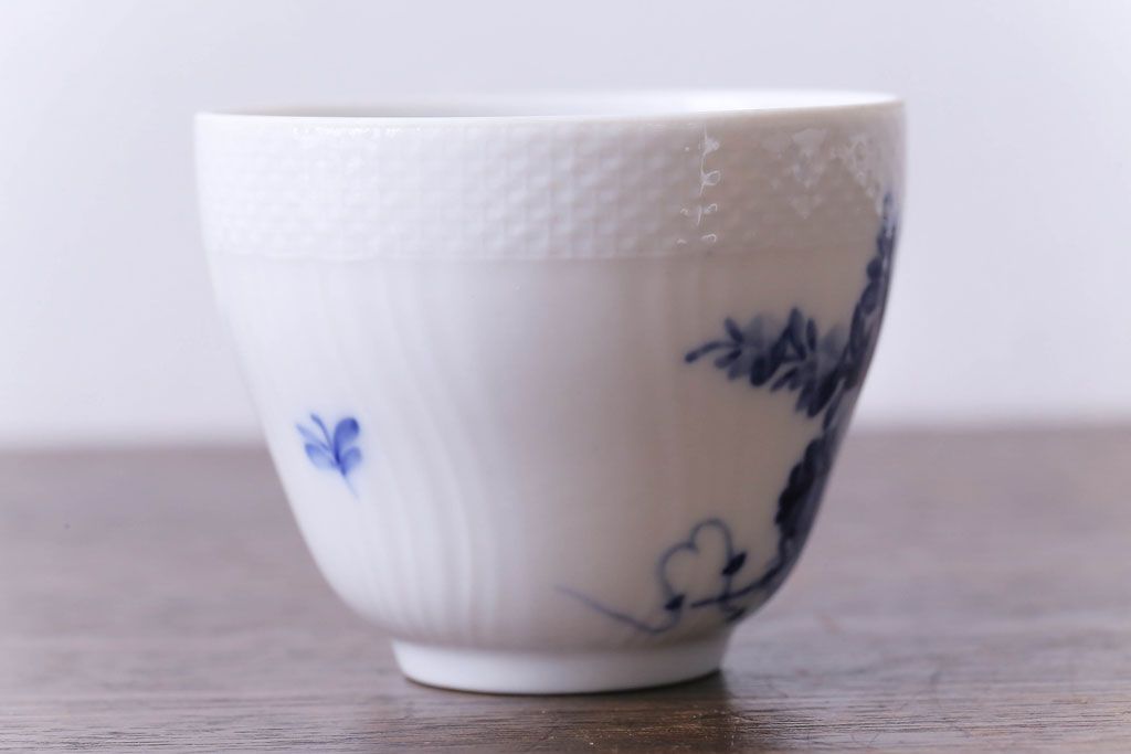 中古　ROYAL COPENHAGEN(ロイヤルコペンハーゲン)　ブルーフラワー　カーブ　コーヒーカップ&ソーサー(洋食器)2客セット