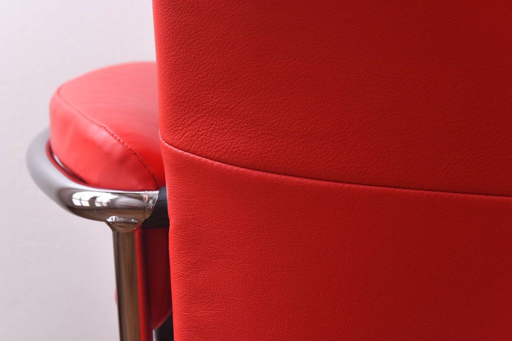 中古　EKORNES(エコーネス)　ストレスレスメトロハイバックチェア・オットマン　トマト(定価合わせて約32万円)(1)