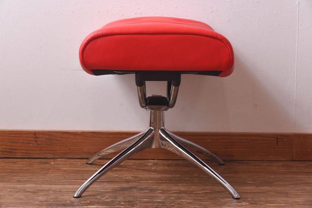 中古　EKORNES(エコーネス)　トマト オットマン付き　ストレスレスメトロハイバックチェア(定価合わせて約32万円)