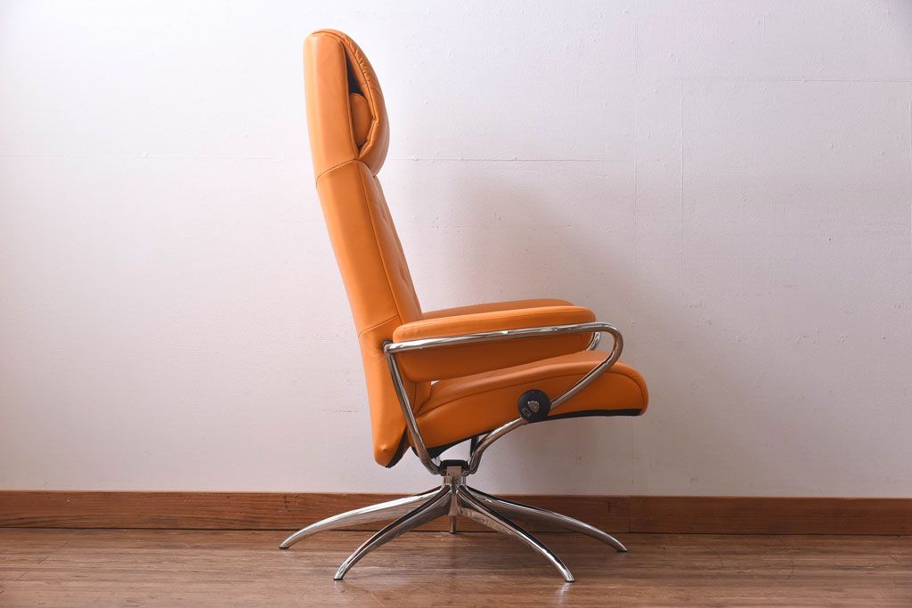 中古　EKORNES(エコーネス)　ストレスレスメトロハイバックチェア・オットマン　クレメンタイン(定価合わせて約32万円)(1)