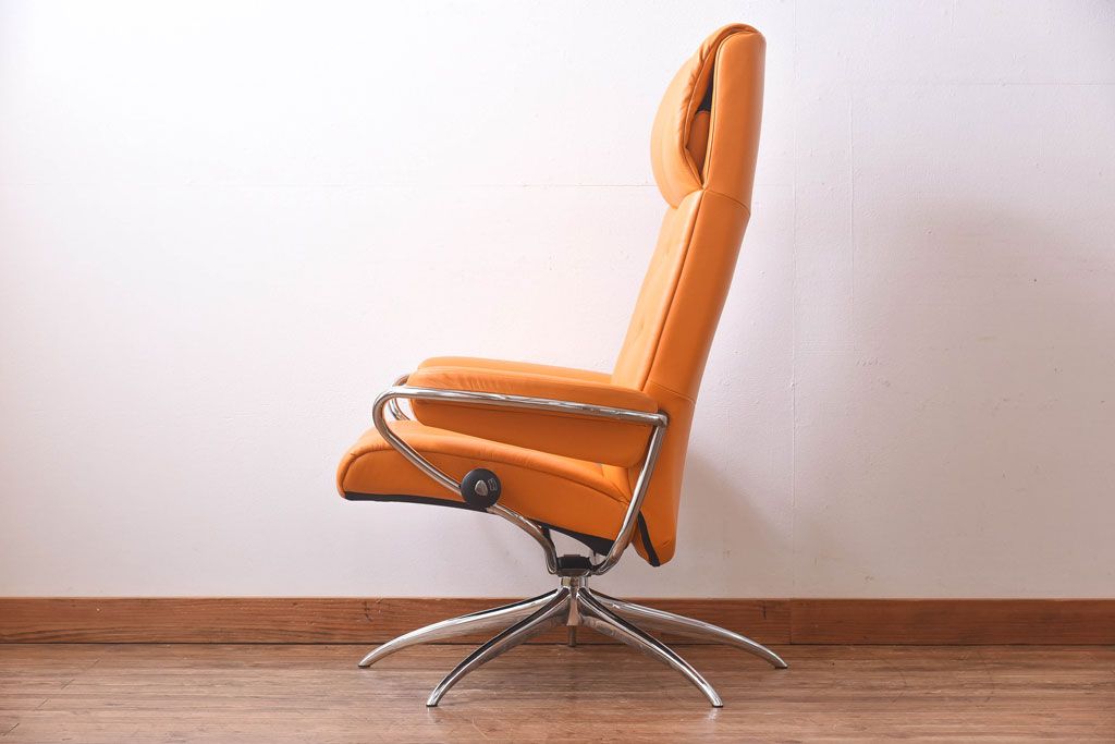 中古　EKORNES(エコーネス)　ストレスレスメトロハイバックチェア・オットマン　クレメンタイン(定価合わせて約32万円)(1)