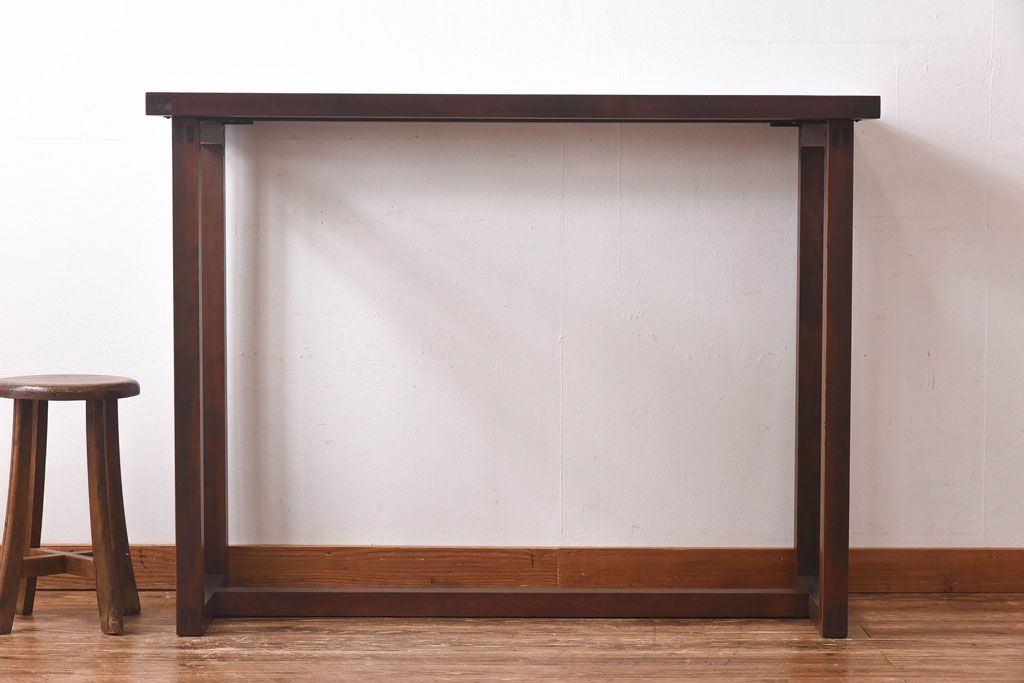 リメイク品 躍動感のある彫りが美しい欄間のガラステーブル リメイク品 躍動感のある彫りが美しい欄間のガラステーブル