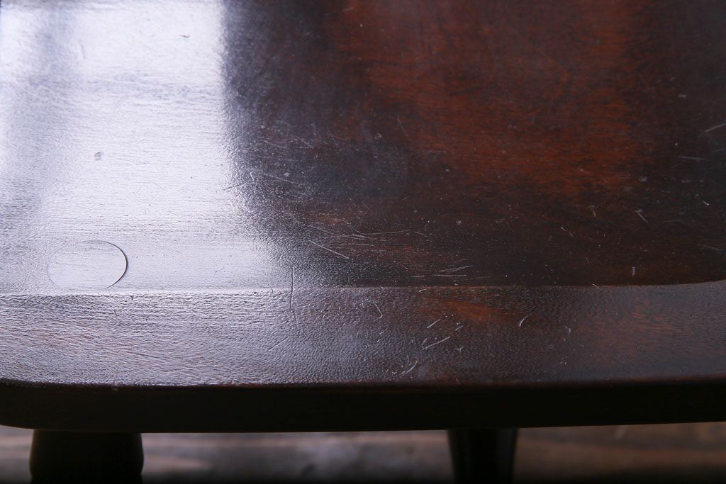 中古美品　松本民芸家具　クラシカルな安川式スピンドルチェア(ダイニングチェア、椅子)(定価約9万7千円)(2)