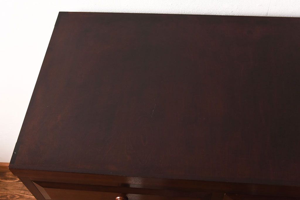 中古　松本民芸家具　D型整理タンス(箪笥、チェスト)(定価約28万円)(3)