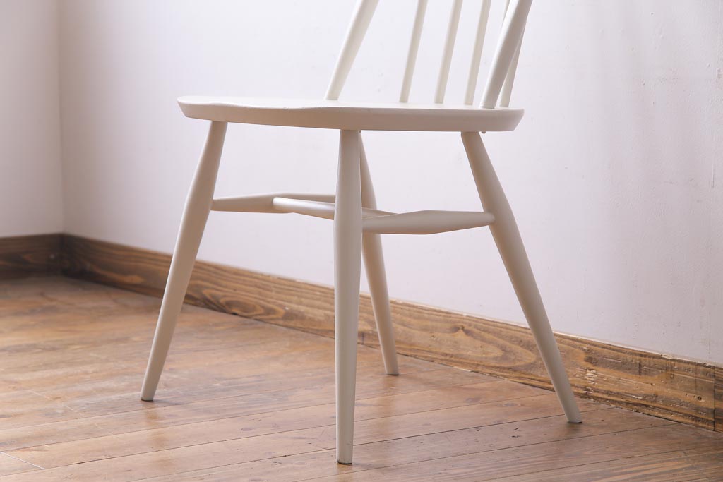 ヴィンテージ家具　イギリスビンテージ　ERCOL(アーコール)　リペイントクェーカーチェア(ダイニングチェア)