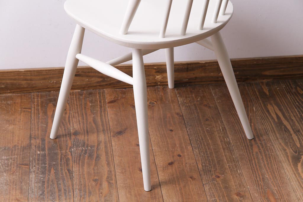 ヴィンテージ家具　イギリスビンテージ　ERCOL(アーコール)　リペイントクェーカーチェア(ダイニングチェア)