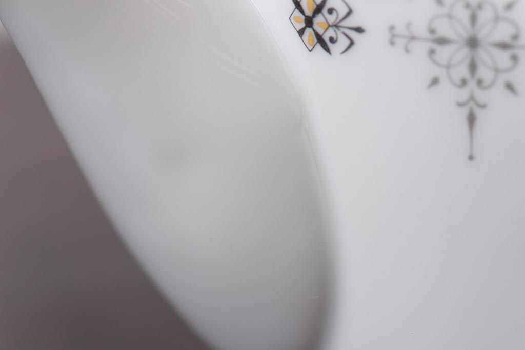 アンティーク雑貨　昭和期　日本陶器・ノリタケ(則武)　クラシカルなデザインの茶器5客セット