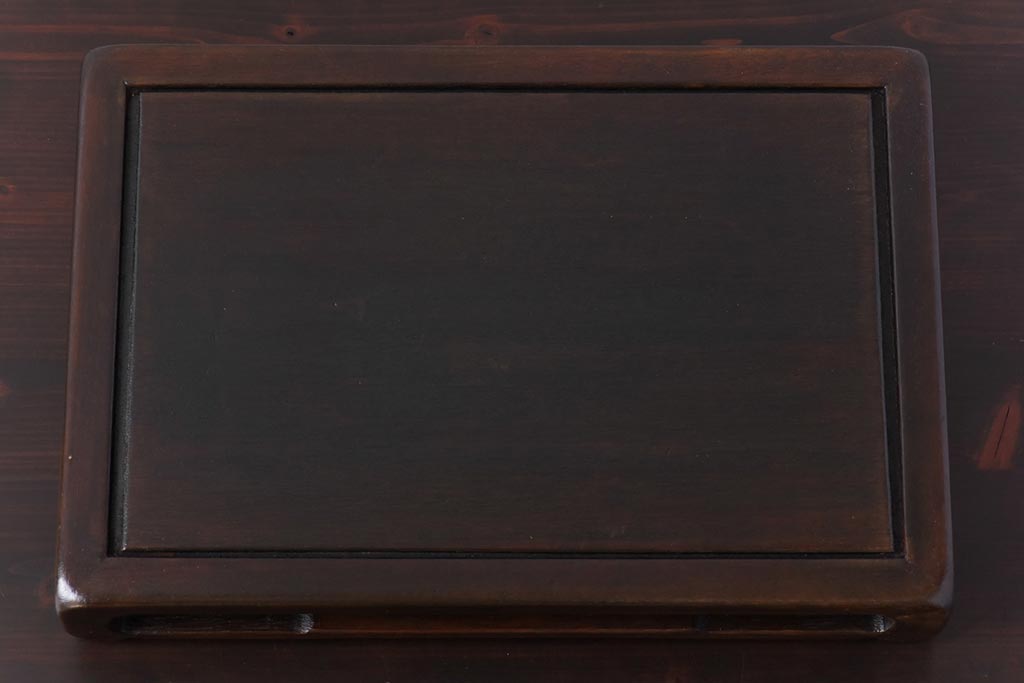 アンティーク雑貨　和製アンティーク　唐木材　シンプルで上品な花台(飾り台、盆栽卓)