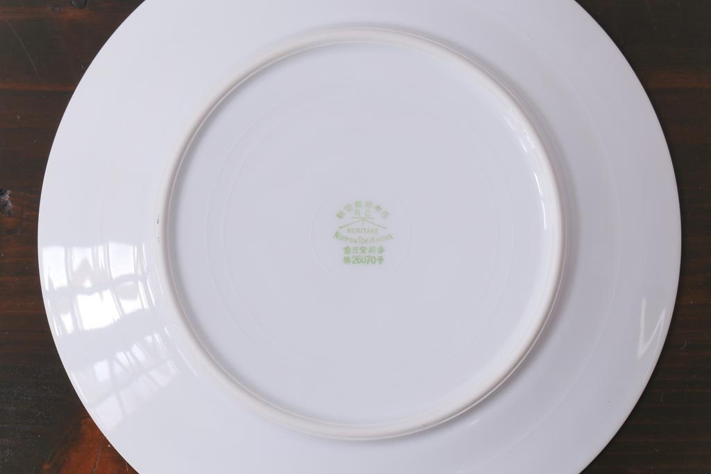 日本陶器　オールドノリタケ(Noritake、則武)　淡い色の小花が愛らしいプレート(皿)3枚セット(2)