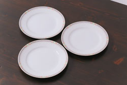 イギリス　WEDGWOOD(ウェッジウッド)　FLORENTINE TURQUOISE(フロレンティーン ターコイズ)　優雅な時間を演出するコーヒーカップ&ソーサー3客セット(グロテスク文様、フルーツ、果物、洋食器、英国)(R-081217)