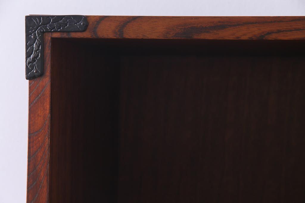 中古　岩谷堂箪笥　特注品　激レア　ローデスクとしても使える縦型収納棚(戸棚、キャビネット)