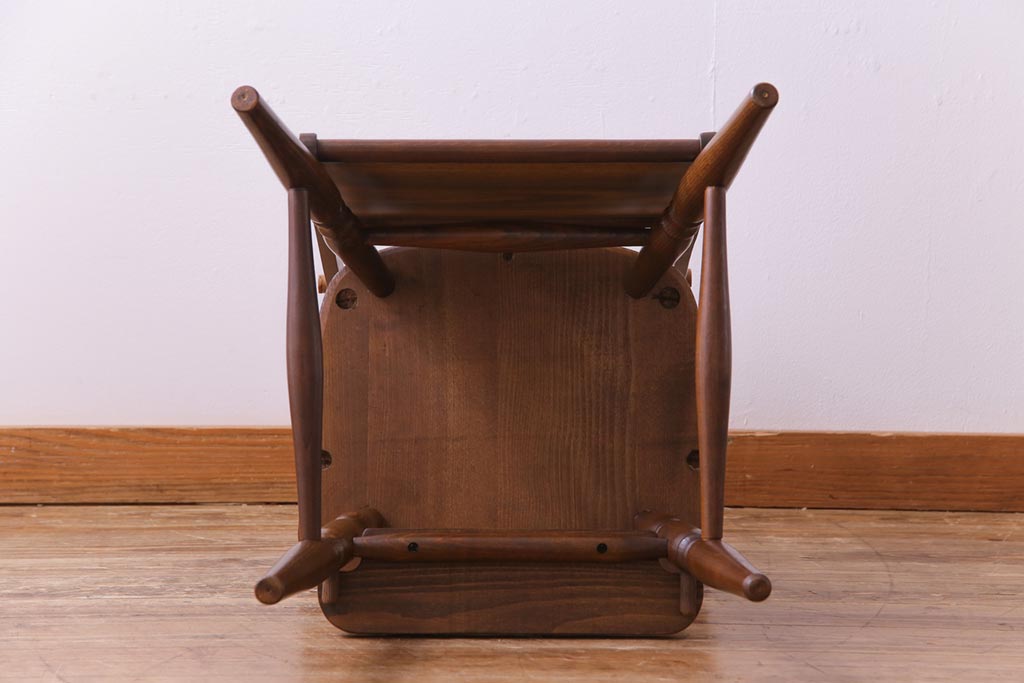 ヴィンテージ家具　ビンテージ　柏木工　品のある佇まいが魅力の作業台付きチャイルドチェア(子供椅子)