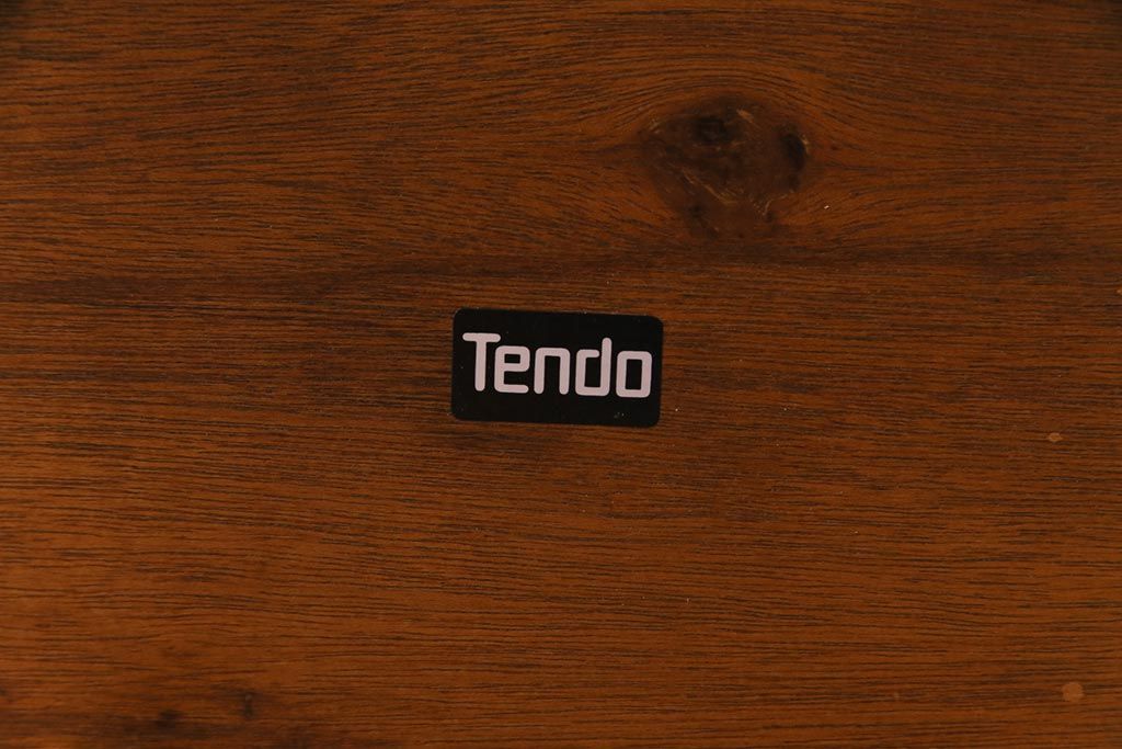 ペイント家具　リメイク　天童木工　フレンチテイストにも活躍するラウンドテーブル(サイドテーブル、センターテーブル)(1)