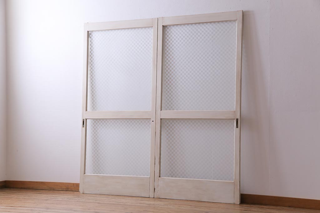 タN0062◇(1)【H122cm×W87cm】×2枚◇片面ガラス入り◇素敵