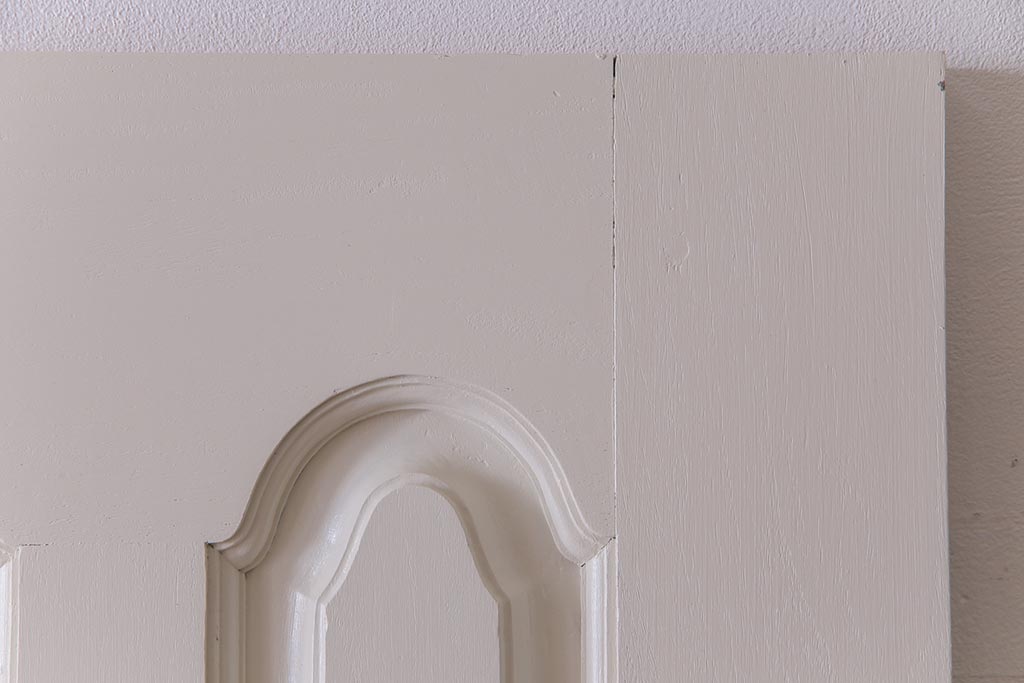 ペイント建具　花梨無垢材　シックなデザインのアンティークドア(扉、カリン)