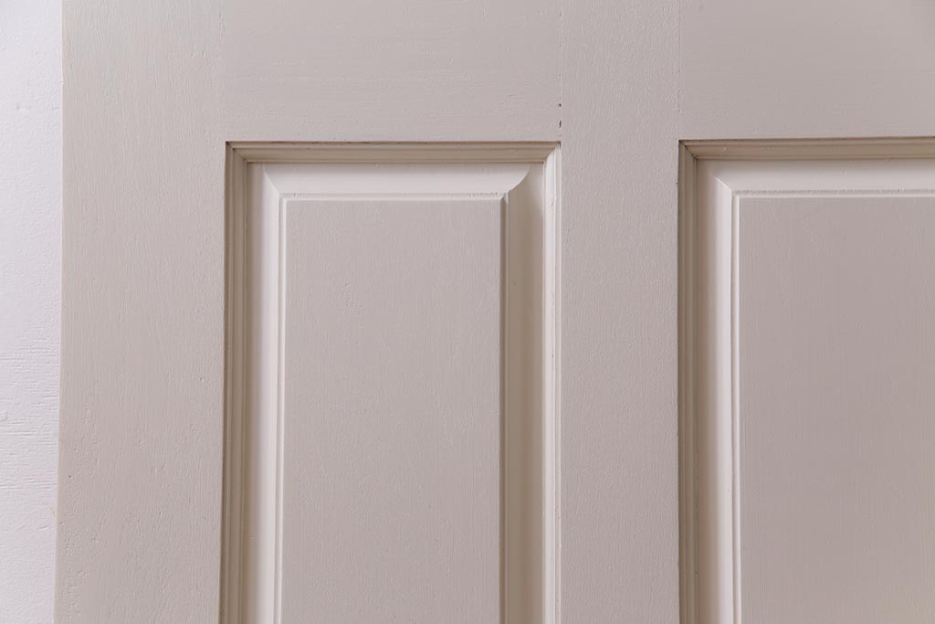 ペイント建具　花梨無垢材　シックなデザインのアンティークドア(扉、カリン)
