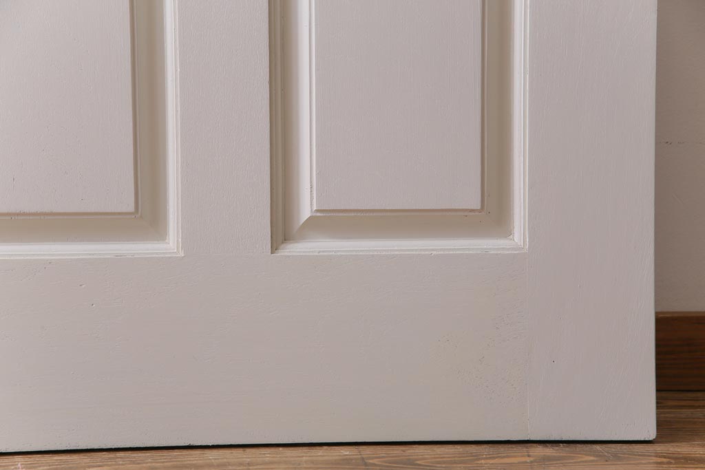 ペイント建具　花梨無垢材　シックなデザインのアンティークドア(扉、カリン)