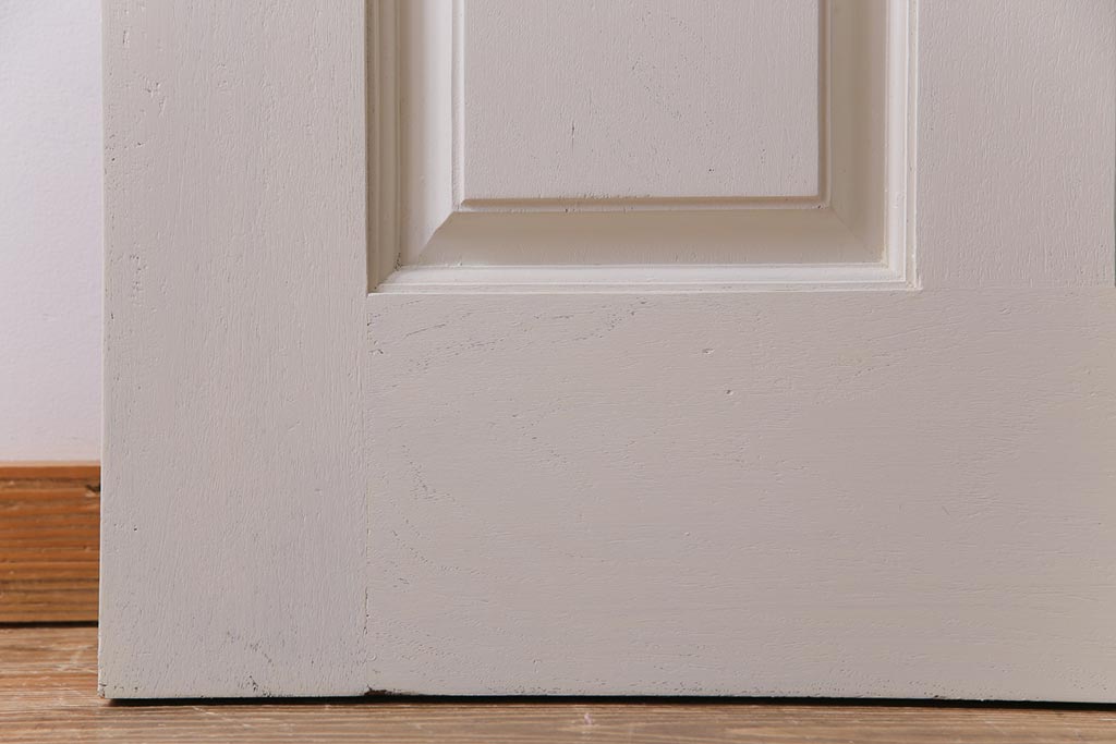 ペイント建具　花梨無垢材　シックなデザインのアンティークドア(扉、カリン)