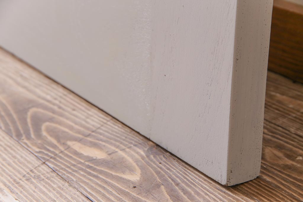 ペイント建具　花梨無垢材　シックなデザインのアンティークドア(扉、カリン)