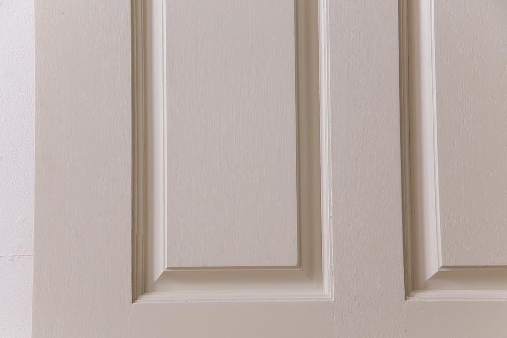 ペイント建具　花梨無垢材　シックなデザインのアンティークドア(扉、カリン)