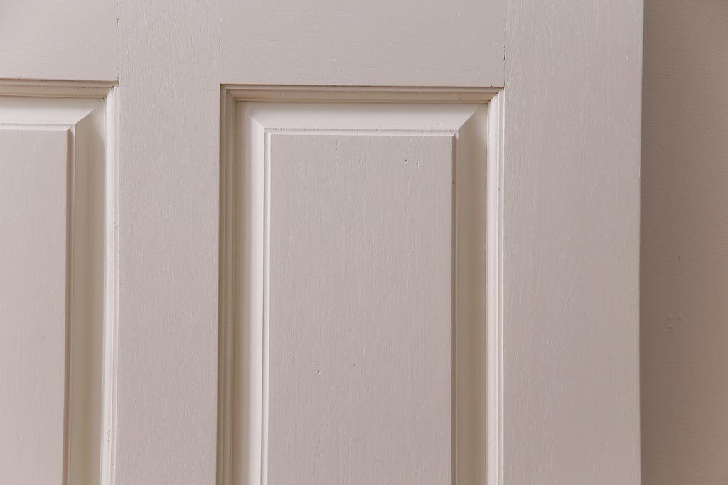 ペイント建具　花梨無垢材　シックなデザインのアンティークドア(扉、カリン)