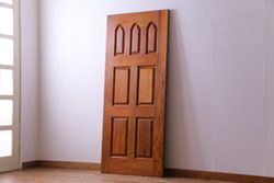 昭和レトロ　花梨材　味わい深い木肌のビンテージドア(扉、建具、カリン材)(1)