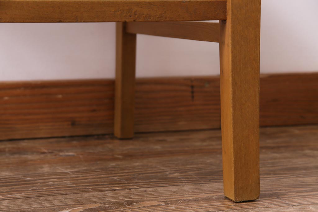 レトロ家具　昭和レトロ　懐かしさと温もり溢れるブナ材のチェア(ダイニングチェア、椅子)