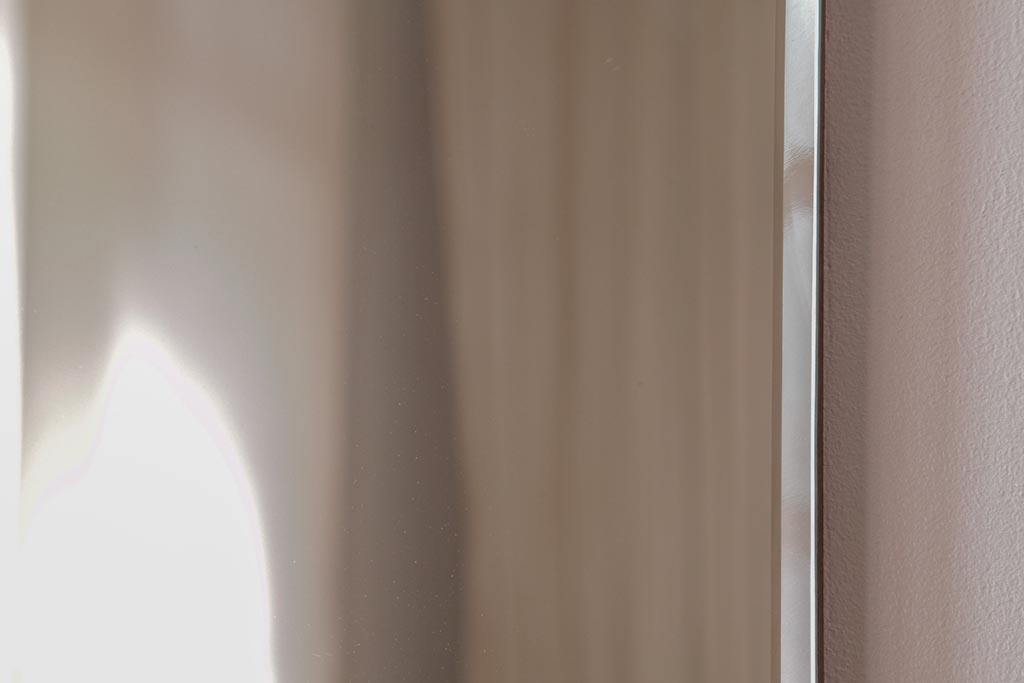 アンティーク雑貨　イギリスビンテージ　様々な空間に馴染むシンプルなオクタゴンミラー(壁掛け鏡)