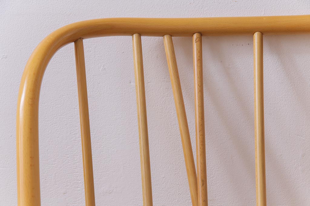 ヴィンテージ家具　イギリスビンテージ　ERCOL(アーコール)　ジュビリー(Jubilee)　グリーンのファブリックが優しげな一人掛けソファ(1)