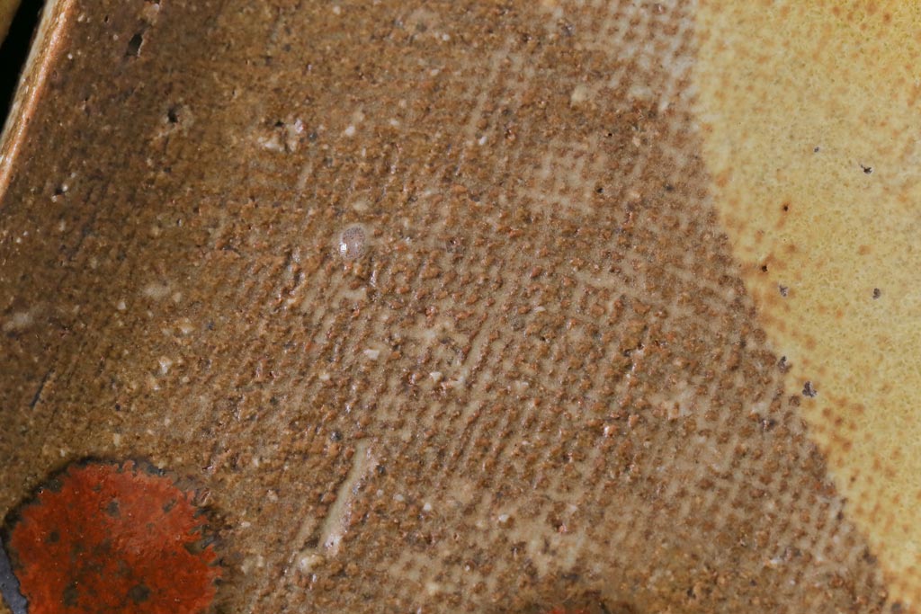 美品　昭和期　笠間焼　中野晃嗣　共箱付き梅文銘々皿(小皿、豆皿、和食器)5枚セット