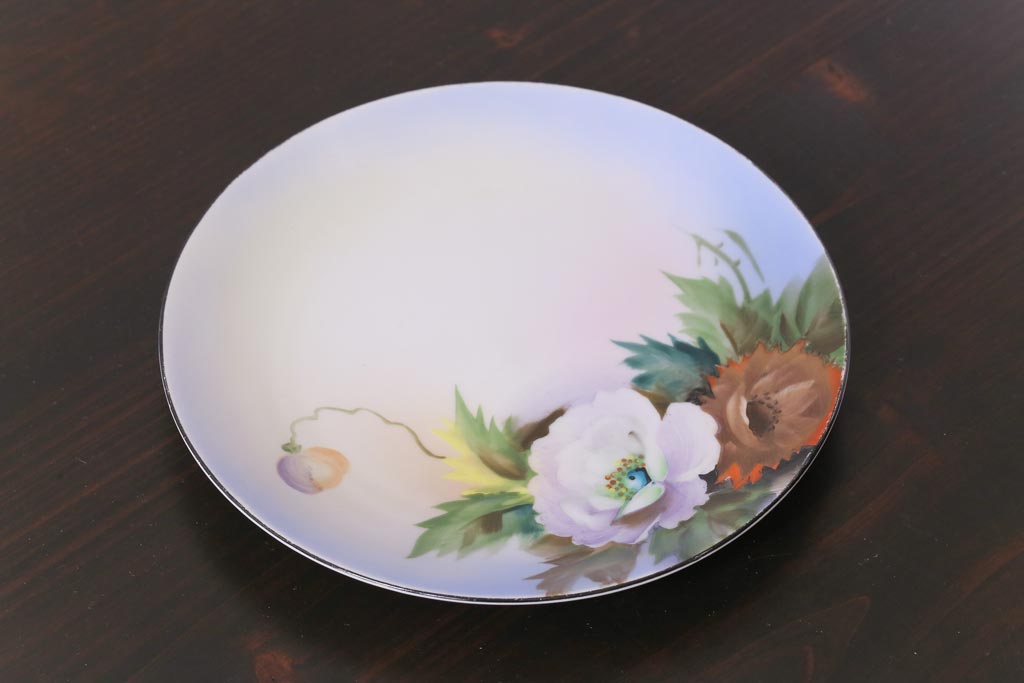 オールドノリタケ(Noritake、則武)　上品な雰囲気漂う飾皿(絵皿、平皿、洋食器)