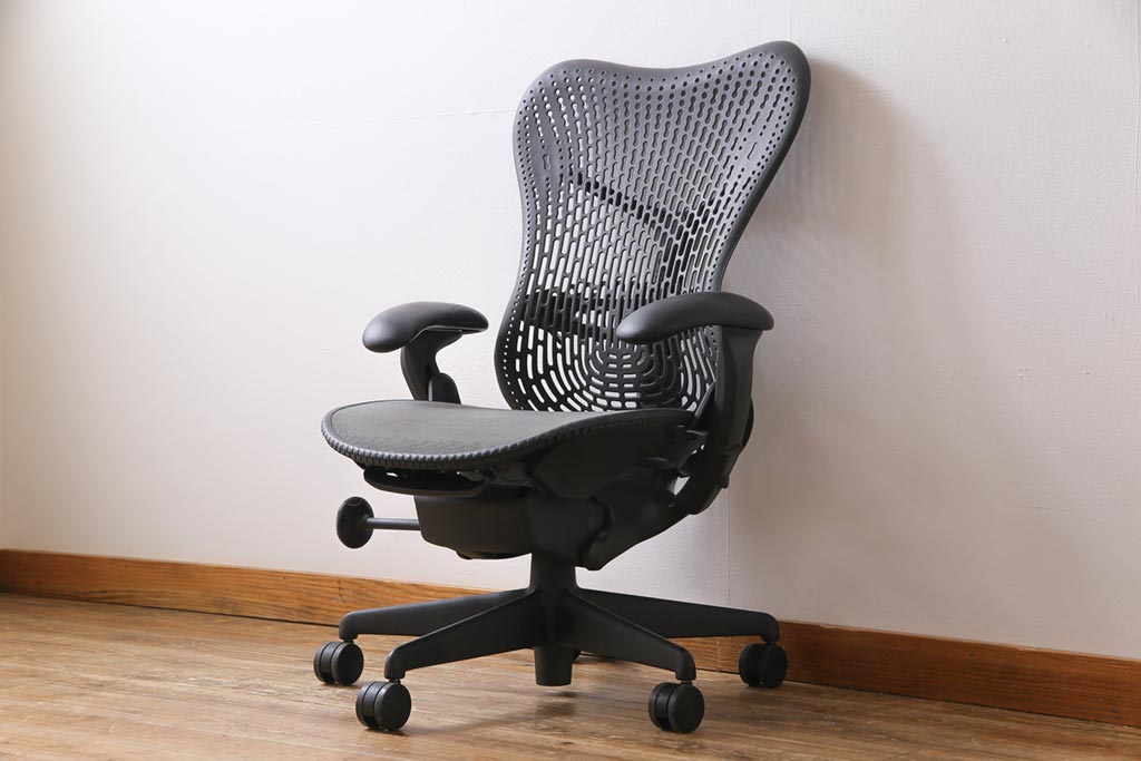 中古　ハーマンミラー社(Hermanmiller)　Mirra Chair　ミラチェア(オフィスチェア、椅子、イス)(定価約13万円)