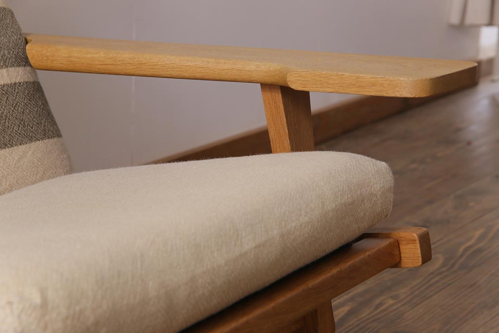 ビンテージ家具　北欧ヴィンテージ　Hans J Wegner(ハンス・J・ウェグナー)　GETAMA(ゲタマ) GE375  ハイバックイージーチェア(二人掛けソファ、ソファ)