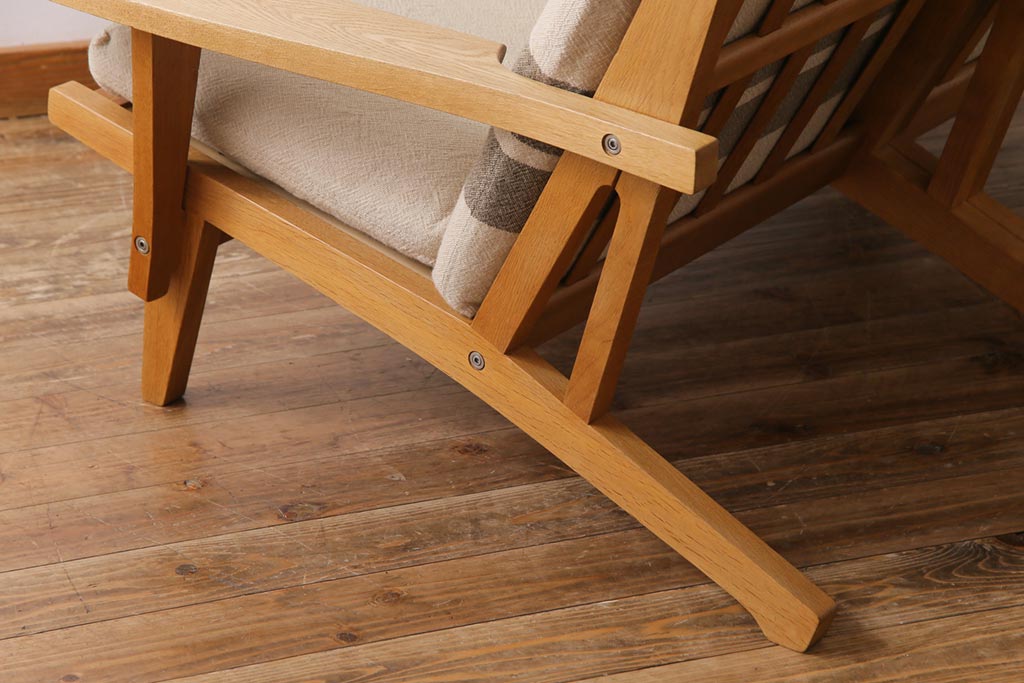 ビンテージ家具　北欧ヴィンテージ　Hans J Wegner(ハンス・J・ウェグナー)　GETAMA(ゲタマ) GE375  ハイバックイージーチェア(二人掛けソファ、ソファ)