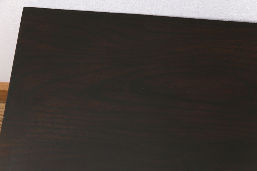 昭和中期　天板ケヤキ一枚板　古材の味わい深い風合いが魅力のリメイクセンターテーブル(リビングテーブル)