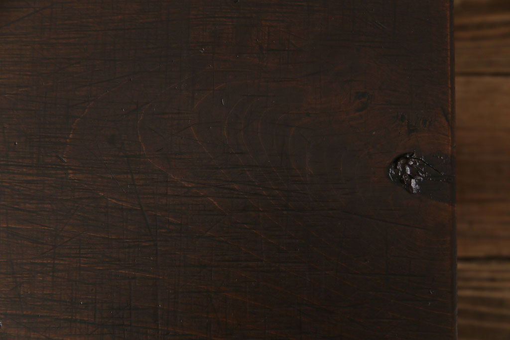アンティーク家具　古民具・骨董　朴の木　味わい深い木の質感が魅力の裁ち板(作業台、ローテーブル)