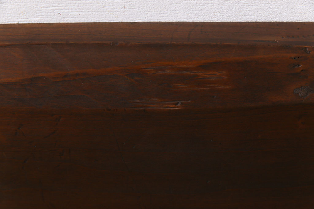 アンティーク雑貨　明治大正期　朴の木(ホオノキ)　古材ならではの質感が味のある一枚板(古材、材料)
