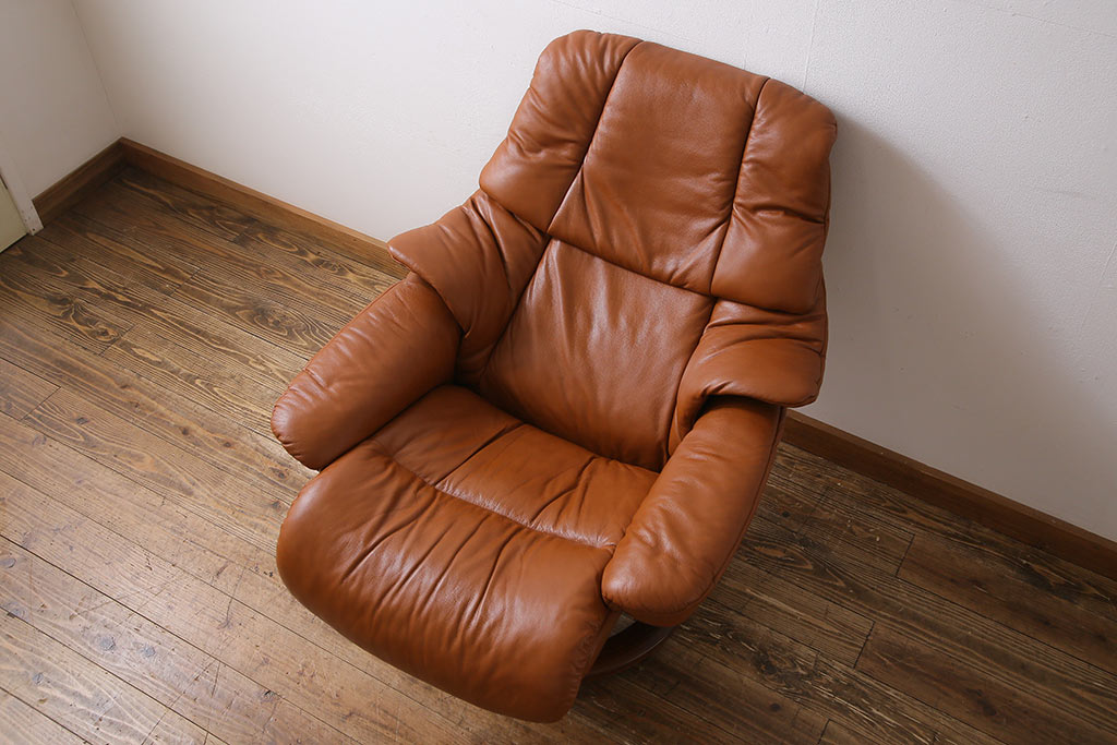 中古 EKORNES(エコーネス) 本革 オットマン付き ストレスレス