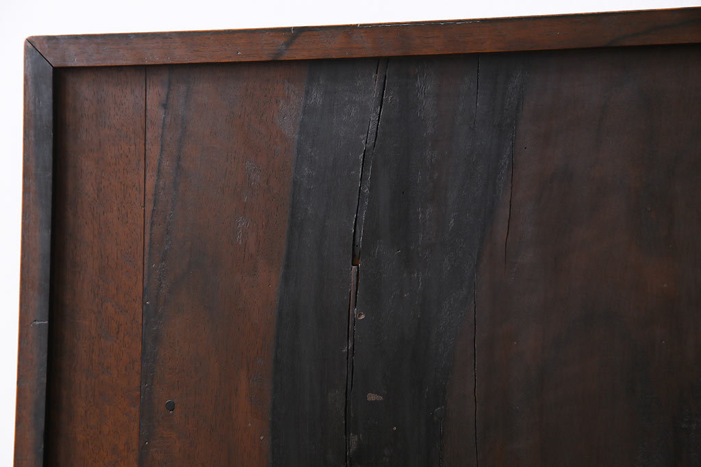 アンティーク家具　古民具　総黒柿材　こだわりの和の空間づくりにおすすめな茶箪笥(茶棚、戸棚、収納棚)