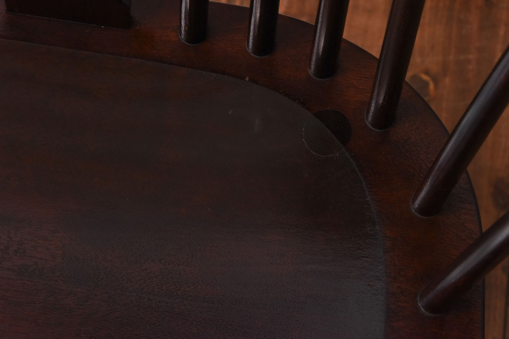 中古美品　松本民芸家具　#44A型　くつろぎの空間づくりにおすすめなウィンザーチェア(アームチェア、椅子、ウインザーチェア)(定価約18万円)