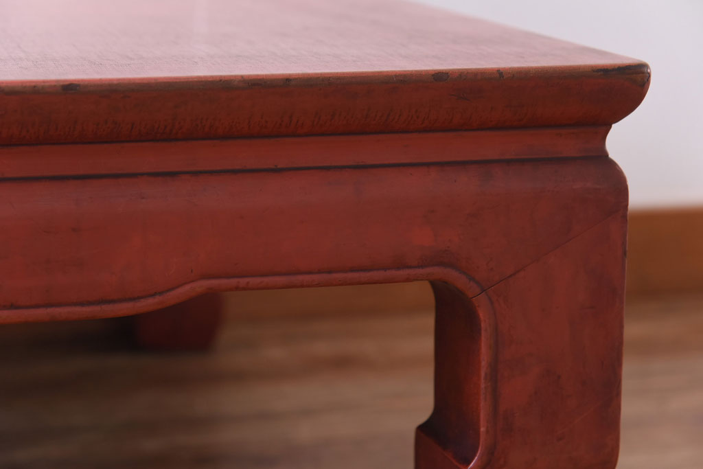 アンティーク家具　和製アンティーク　朱塗り　上品な味わいが楽しめる座卓(センターテーブル、ローテーブル)