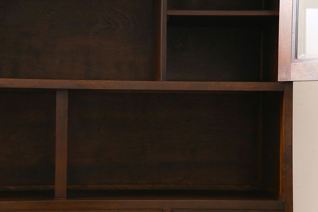 中古　ビンテージ　松本民芸家具　C型サイドボード(食器棚、キャビネット、収納棚)(定価約70万円)