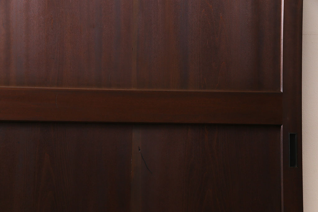 和製アンティーク　珍しいイチョウ材を使った板戸(引き戸、建具)