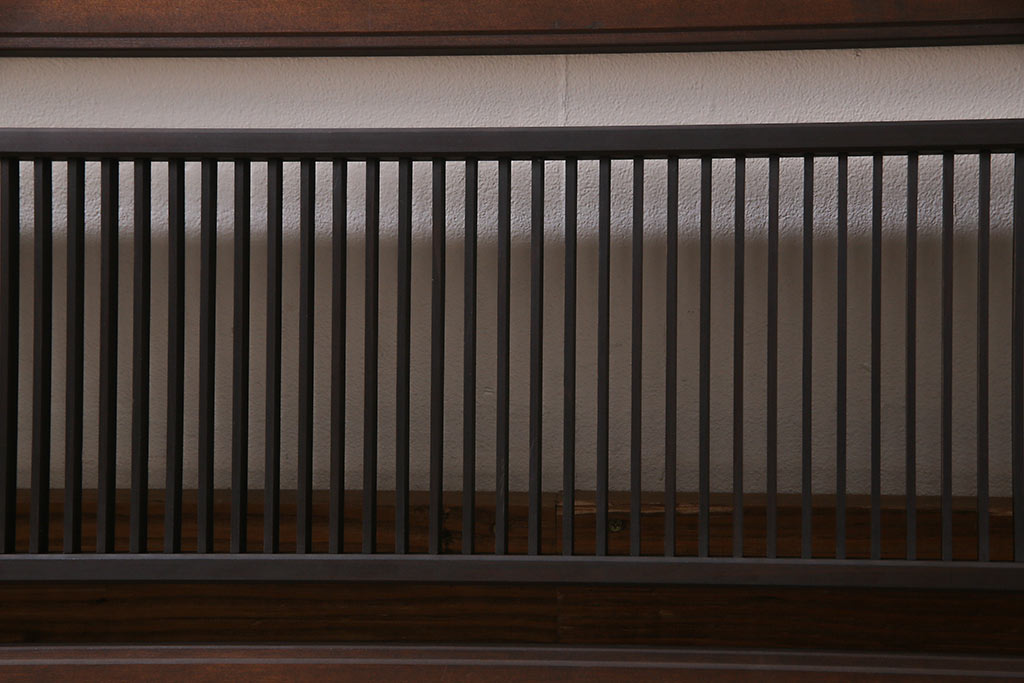 昭和初期　大正ロマンの雰囲気漂う落ち着いた色味の欄間(明かり取り、明り取り)(2)