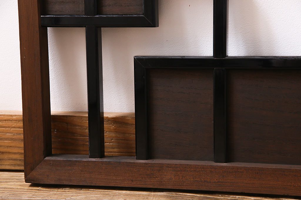 アンティーク雑貨　上手物!　昭和初期　洗練された和モダンスタイルの欄間(明かり取り、装飾品)